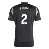 Original Fußballtrikot Arsenal Saliba 2 Auswärtstrikot 2024-25 Für Herren